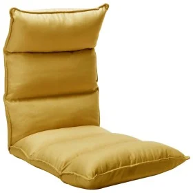 Tumbona de suelo plegable de tela amarillo mostaza de , Sillas de suelo - Ref: Foro24-325242, Precio: 115,23 €, Descuento: %