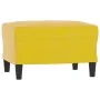 Sofá de 3 plazas con taburete terciopelo amarillo 180 cm de , Sofás - Ref: Foro24-3201221, Precio: 321,13 €, Descuento: %