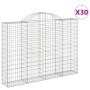 Cestas gaviones 30 uds forma de arco hierro 200x30x140/160 cm de , Maceteros y jardineras - Ref: Foro24-3146169, Precio: 2,00...