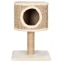 Árbol para gatos con casa y poste rascador 52 cm hierba marina de vidaXL, Mobiliario para gatos - Ref: Foro24-170972, Precio:...