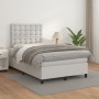 Cama box spring con colchón cuero sintético blanco 120x200 cm de , Camas y somieres - Ref: Foro24-3142834, Precio: 424,00 €, ...