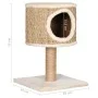 Árbol para gatos con casa y poste rascador 52 cm hierba marina de vidaXL, Mobiliario para gatos - Ref: Foro24-170972, Precio:...