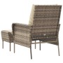 Sillón de jardín con reposapiés ratán sintético marrón claro de , Sillas de jardín - Ref: Foro24-364114, Precio: 201,90 €, De...