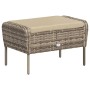 Sillón de jardín con reposapiés ratán sintético marrón claro de , Sillas de jardín - Ref: Foro24-364114, Precio: 201,90 €, De...