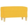 Banco de tela amarillo 70x35x41 cm de , Bancos - Ref: Foro24-349372, Precio: 51,52 €, Descuento: %