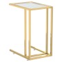 Mesa auxiliar de ordenador vidrio transparente 50x35x65 cm de , Mesas auxiliares - Ref: Foro24-331645, Precio: 57,31 €, Descu...