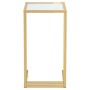 Mesa auxiliar de ordenador vidrio transparente 50x35x65 cm de , Mesas auxiliares - Ref: Foro24-331645, Precio: 57,31 €, Descu...