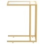 Mesa auxiliar de ordenador vidrio transparente 50x35x65 cm de , Mesas auxiliares - Ref: Foro24-331645, Precio: 57,31 €, Descu...