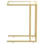 Mesa auxiliar de ordenador vidrio transparente 50x35x65 cm de , Mesas auxiliares - Ref: Foro24-331645, Precio: 55,88 €, Descu...