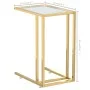 Mesa auxiliar de ordenador vidrio transparente 50x35x65 cm de , Mesas auxiliares - Ref: Foro24-331645, Precio: 55,88 €, Descu...