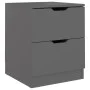 Mesita de noche madera de ingeniería gris 40x40x50 cm de , Mesitas de noche - Ref: Foro24-326727, Precio: 65,46 €, Descuento: %