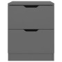Mesita de noche madera de ingeniería gris 40x40x50 cm de , Mesitas de noche - Ref: Foro24-326727, Precio: 66,57 €, Descuento: %