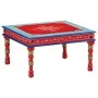 Hand-painted solid red mango wood coffee table by , Coffee table - Ref: Foro24-353766, Price: 70,28 €, Discount: %
