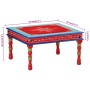 Mesa de centro madera maciza de mango rojo pintada a mano de , Mesas de centro - Ref: Foro24-353766, Precio: 71,77 €, Descuen...
