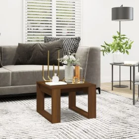 Mesa auxiliar madera contrachapada marrón roble 50x50x35 cm de , Mesas auxiliares - Ref: Foro24-825827, Precio: 34,24 €, Desc...