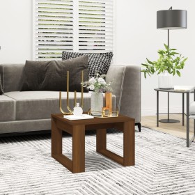 Mesa auxiliar madera contrachapada marrón roble 50x50x35 cm de , Mesas auxiliares - Ref: Foro24-825827, Precio: 34,75 €, Desc...