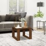 Mesa auxiliar madera contrachapada marrón roble 50x50x35 cm de , Mesas auxiliares - Ref: Foro24-825827, Precio: 34,75 €, Desc...