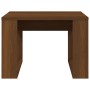 Mesa auxiliar madera contrachapada marrón roble 50x50x35 cm de , Mesas auxiliares - Ref: Foro24-825827, Precio: 34,75 €, Desc...