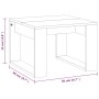 Mesa auxiliar madera contrachapada marrón roble 50x50x35 cm de , Mesas auxiliares - Ref: Foro24-825827, Precio: 34,75 €, Desc...