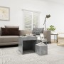 Mesas apilables 3 piezas madera contrachapada gris hormigón de , Mesas auxiliares - Ref: Foro24-808598, Precio: 65,61 €, Desc...