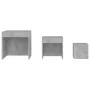 Mesas apilables 3 piezas madera contrachapada gris hormigón de , Mesas auxiliares - Ref: Foro24-808598, Precio: 66,27 €, Desc...