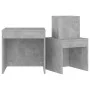 Stackable tables 3 pieces plywood gray concrete by , Side tables - Ref: Foro24-808598, Price: 66,27 €, Discount: %