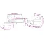 Dreiteiliges Sofaset mit dunkelgrauen Samtkissen. von , Sofas - Ref: Foro24-3202241, Preis: 560,16 €, Rabatt: %