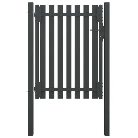 Graues anthrazitfarbenes Stahlgittertürchen für den Garten 1x1,7 cm von , Gartentore - Ref: Foro24-146329, Preis: 231,69 €, R...