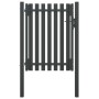 Puerta de valla del jardín de acero gris antracita 1x1,7 cm de , Puertas de jardín - Ref: Foro24-146329, Precio: 237,20 €, De...