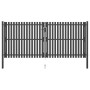 Puerta de valla del jardín de acero gris antracita 4x2 cm de , Puertas de jardín - Ref: Foro24-146336, Precio: 706,36 €, Desc...