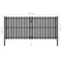 Graue Anthrazit-Stahlgittertür 4x2 cm von , Gartentore - Ref: Foro24-146336, Preis: 631,90 €, Rabatt: %