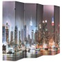 Biombo divisor plegable 228x170 cm Nueva York de noche de , Divisores de ambientes - Ref: Foro24-245864, Precio: 147,23 €, De...
