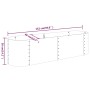 Jardinera arriate acero recubrimiento polvo plata 152x40x36 cm de , Maceteros y jardineras - Ref: Foro24-318872, Precio: 47,5...
