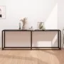 Mesa consola vidrio templado mármol negro 220x35x75,5 cm de , Mesas auxiliares - Ref: Foro24-331693, Precio: 110,12 €, Descue...
