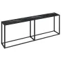 Mesa consola vidrio templado mármol negro 220x35x75,5 cm de , Mesas auxiliares - Ref: Foro24-331693, Precio: 110,12 €, Descue...