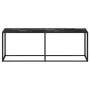 Mesa consola vidrio templado mármol negro 220x35x75,5 cm de , Mesas auxiliares - Ref: Foro24-331693, Precio: 110,12 €, Descue...