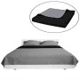 Quilted double-sided black and grey bedspread 230x260 cm by , Bedspreads and duvets - Ref: Foro24-130885, Price: 21,08 €, Dis...