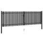 Puerta de valla del jardín de acero gris antracita 4x1,5 cm de , Puertas de jardín - Ref: Foro24-146334, Precio: 461,83 €, De...