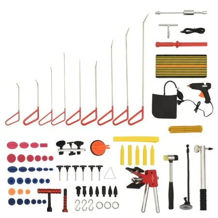 Set de reparación de abolladuras de coche sin pintura 76 piezas by , Hand tools - Ref: Foro24-210624, Price: 117,26 €, Discou...