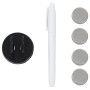 Pizarra magnética de pared vidrio 60x60 cm de , Pizarras blancas - Ref: Foro24-285370, Precio: 43,44 €, Descuento: %