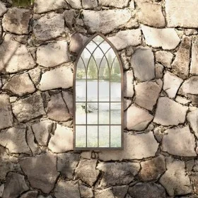 Espejo de jardín arena hierro para exterior 70x30 cm by , Mirrors - Ref: Foro24-318343, Price: 83,20 €, Discount: %