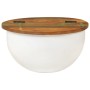 Mesa de centro de madera maciza reciclada blanca 50x27 cm de , Mesas de centro - Ref: Foro24-351754, Precio: 99,67 €, Descuen...