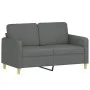 Juego de sofás con cojines 3 piezas tela gris oscuro by , Sofas - Ref: Foro24-3202111, Price: 513,05 €, Discount: %