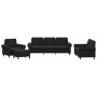 Juego de sofás con cojines 4 piezas terciopelo negro de , Sofás - Ref: Foro24-3202185, Precio: 784,23 €, Descuento: %