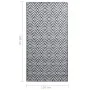 Alfombra de exterior PP blanco y negro 120x180 cm de vidaXL, Protectores para exterior - Ref: Foro24-310429, Precio: 31,00 €,...