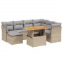 Juego de sofás de jardín con cojines beige 8 pzas ratán PE de , Conjuntos de jardín - Ref: Foro24-3270954, Precio: 505,70 €, ...