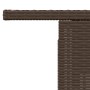 Mesa de jardín superficie vidrio ratán PE marrón 100x55x73 cm de , Mesas de jardín - Ref: Foro24-366208, Precio: 109,58 €, De...