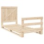 Estructura de cama con cabecero madera maciza de pino 90x200 cm de , Camas y somieres - Ref: Foro24-3281556, Precio: 143,40 €...