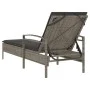 Tumbona con cojín ratán sintético gris 63x200x81 cm by , Loungers - Ref: Foro24-368301, Price: 165,77 €, Discount: %