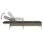 Tumbona con cojín ratán sintético gris 63x200x81 cm by , Loungers - Ref: Foro24-368301, Price: 165,77 €, Discount: %